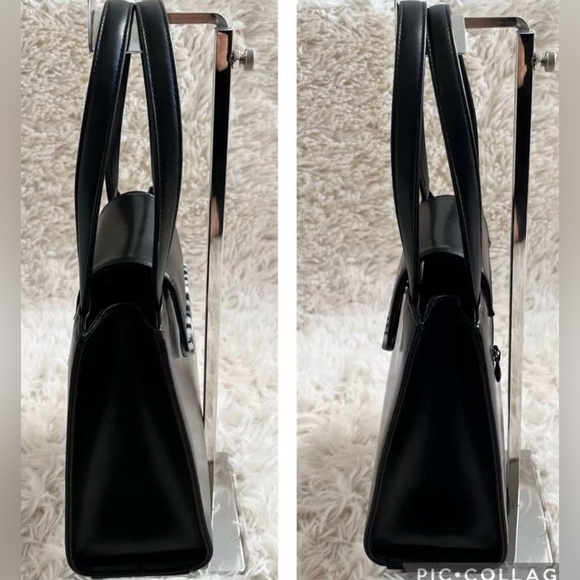 Valentino Garavani Vintage Black Leather Handbag RARE- ONLY ONE ON POSH! - Picture 6 of 15